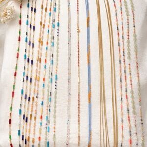 Authentic Glass/ Crystal Bead for waist, necklace. 1 , 2 , 3 strands. 45 in long